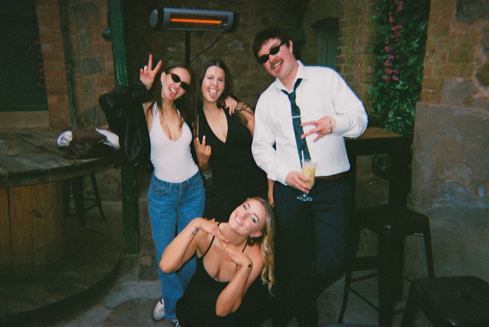 A group dressed up for a big night at Mary's Bar