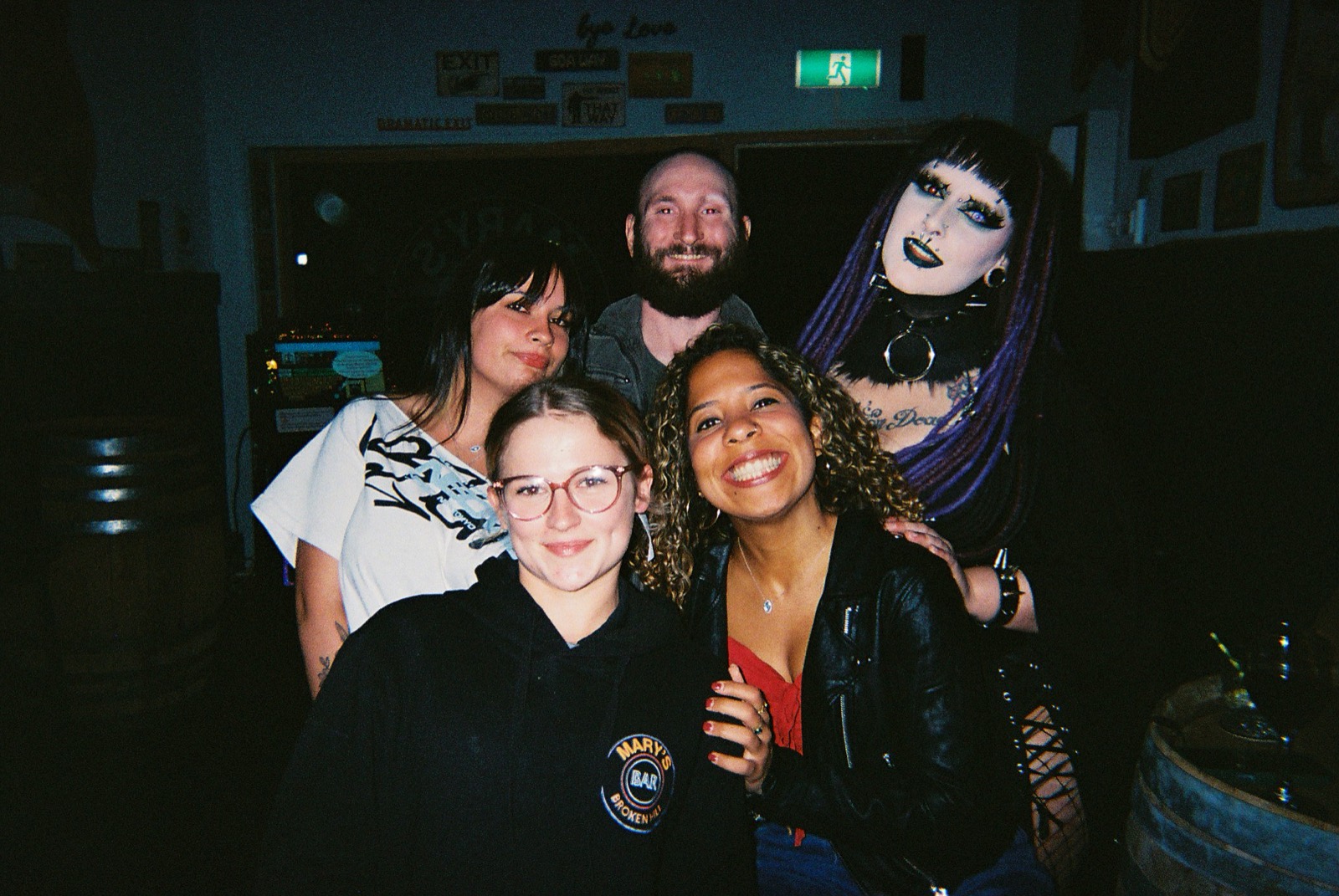 Regulars and friends at Mary's Bar